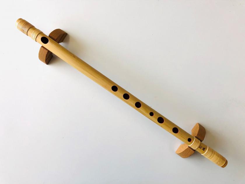 蘭照篠笛 民謡調『ドレミF管』天地巻一本調子 良品 - 和楽器